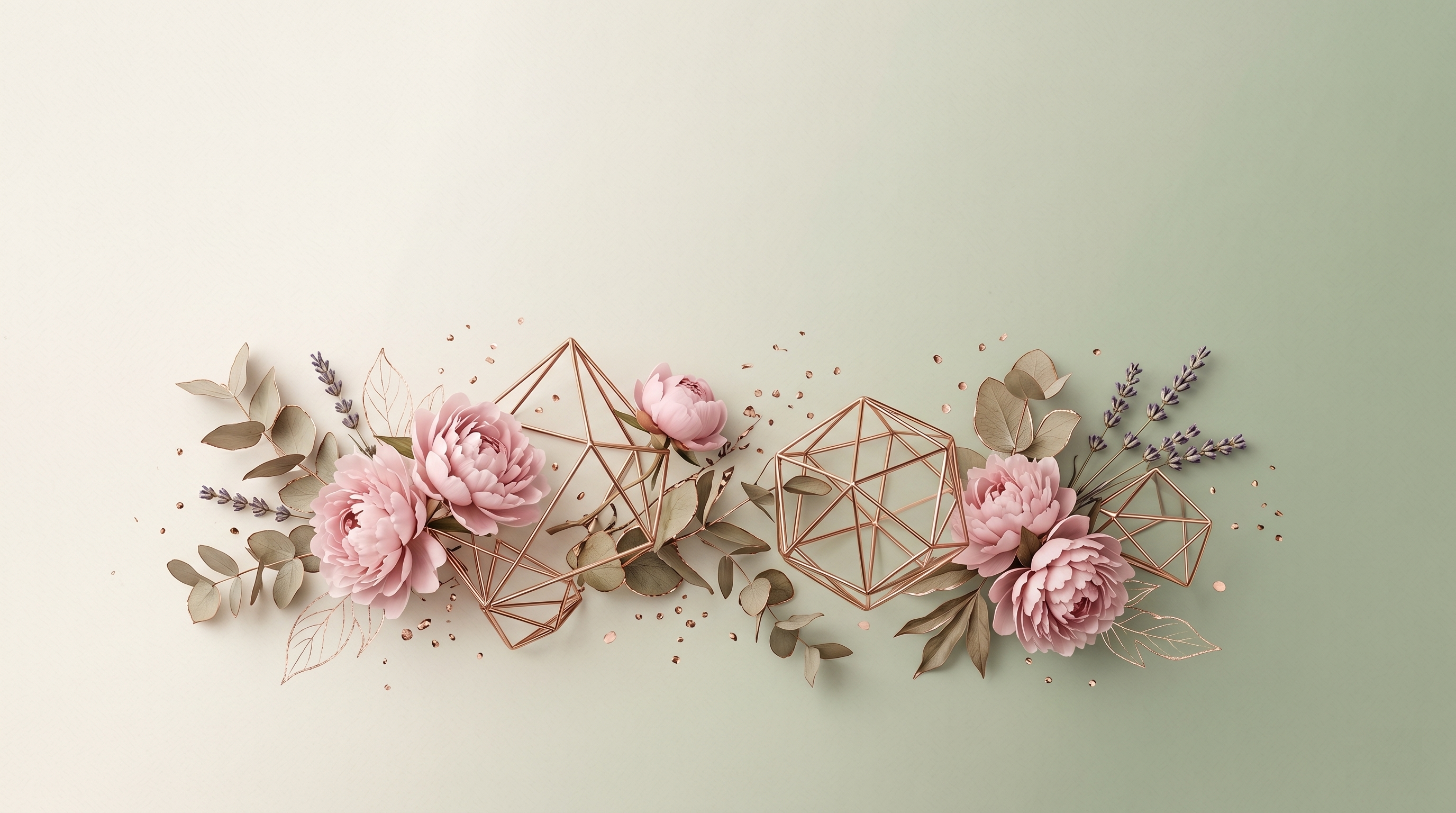Decorative floral banner